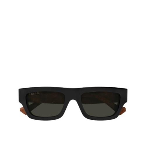 Vierkante zonnebril voor heren Gucci , Black , Unisex