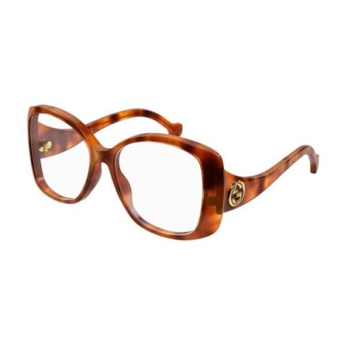 Vintage Vlinder Zonnebril Gucci , Brown , Unisex