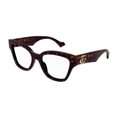 Geometrische Acetaat Zonnebril Gucci , Brown , Unisex