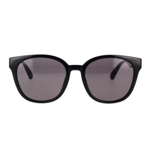 Iconische vierkante zonnebril Gg0855Sk 002 Gucci , Black , Dames
