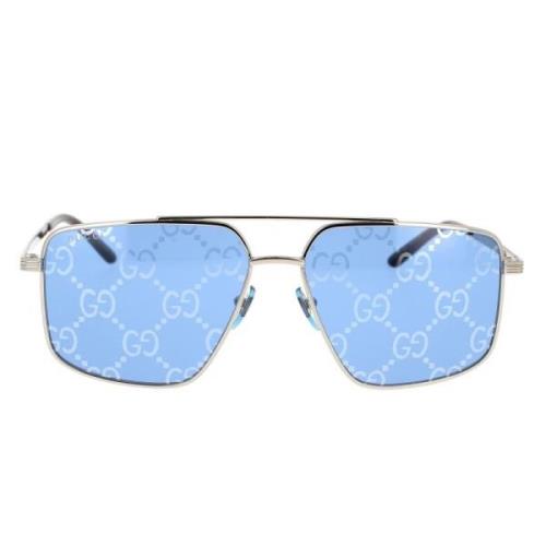 Klassieke geometrische zonnebril Gucci , Gray , Unisex