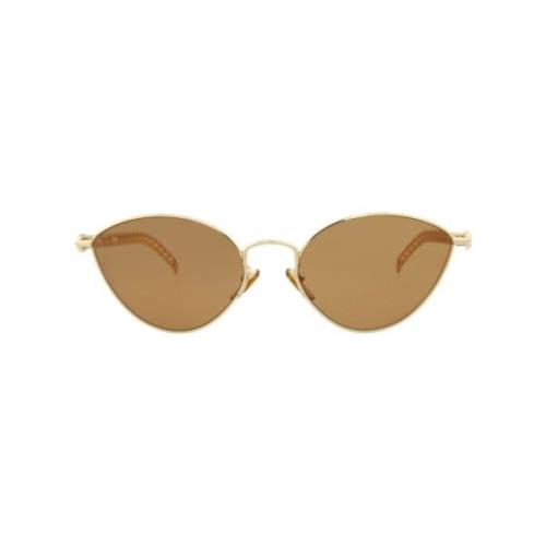 Cat Eye-metalen frame zonnebril Gucci , Beige , Dames