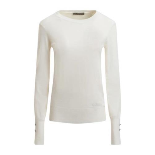 Long Sleeve Tops Guess , White , Dames