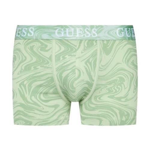 Stretch Boxer Tripack - Groene Tinten Guess , Green , Heren