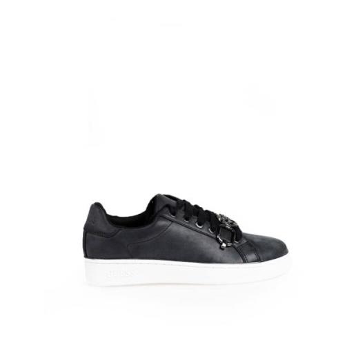 Hoogwaardige Eco Leren Sneakers Guess , Black , Dames