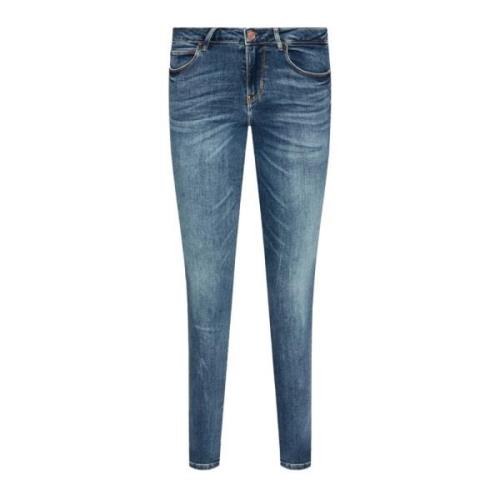 Skinny Jeans van Stretchkatoen - Medium Denim Guess , Blue , Dames