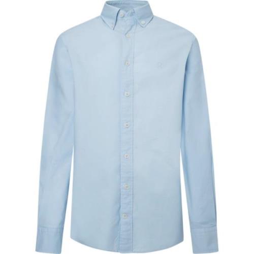 Geverfde Oxford Overhemd Hackett , Blue , Heren