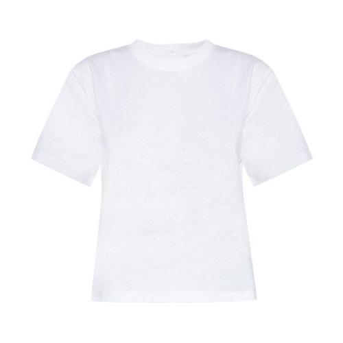 T-shirt met logo Helmut Lang , White , Dames