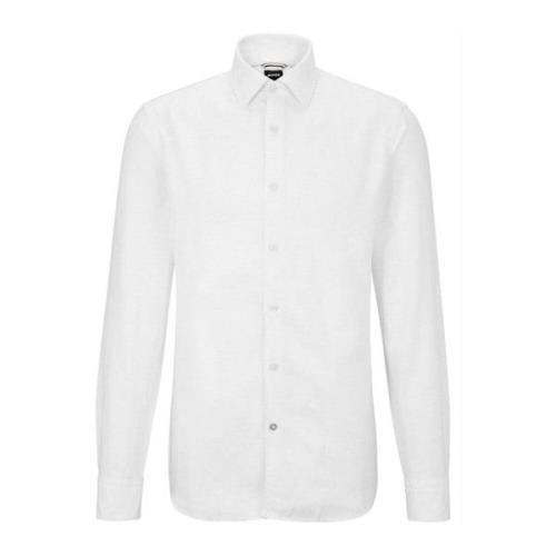 Normaal Overhemd Hugo Boss , White , Heren
