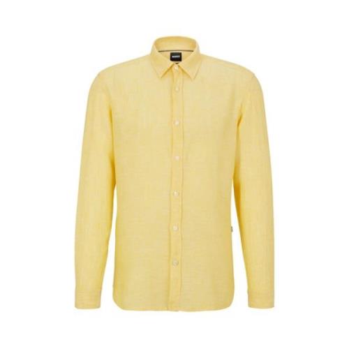 Overhemd Hugo Boss , Yellow , Heren