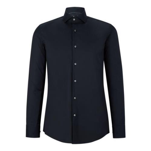 Normaal Overhemd Hugo Boss , Black , Heren