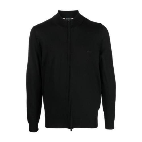 Lana Nero Cardigan - Stijlvol en Trendy Hugo Boss , Black , Heren