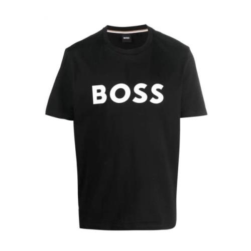 Tiburt Stijlvol T-shirt Hugo Boss , Black , Heren
