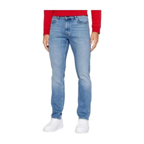 Slim-fit Jeans voor Mannen Hugo Boss , Blue , Heren