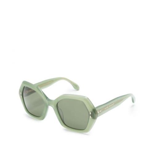 Groene Sungles met Originele Accessoires Isabel Marant , Green , Dames