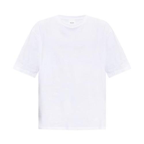 ‘Guizy’ katoenen T-shirt Isabel Marant , White , Heren