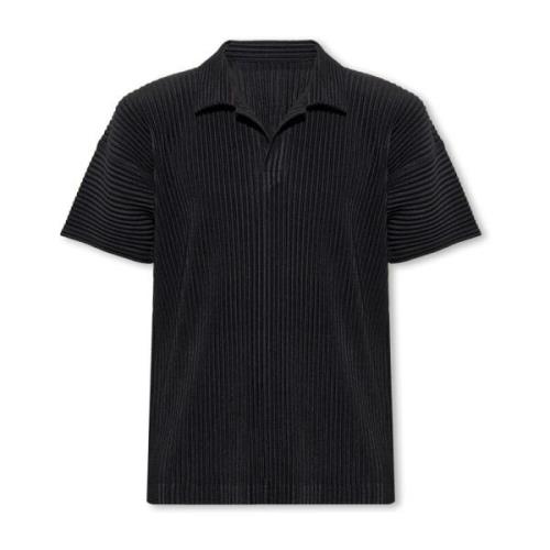 Geplooide poloshirt Issey Miyake , Black , Heren