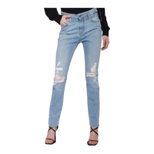 Gescheurde Skinny Jeans John Richmond , Blue , Dames