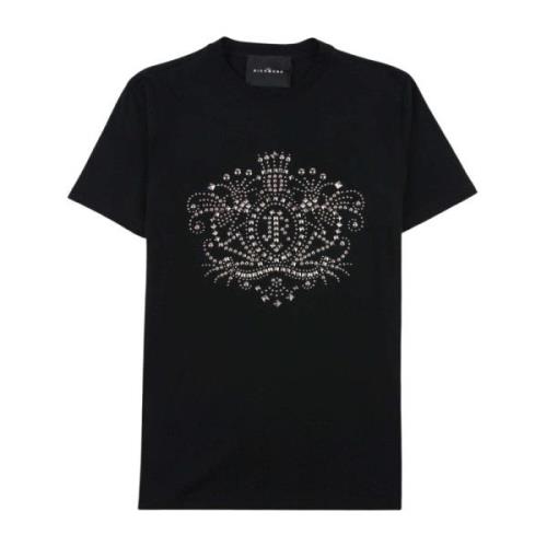 T-shirt met decoratieve studs aan de voorkant John Richmond , Black , ...