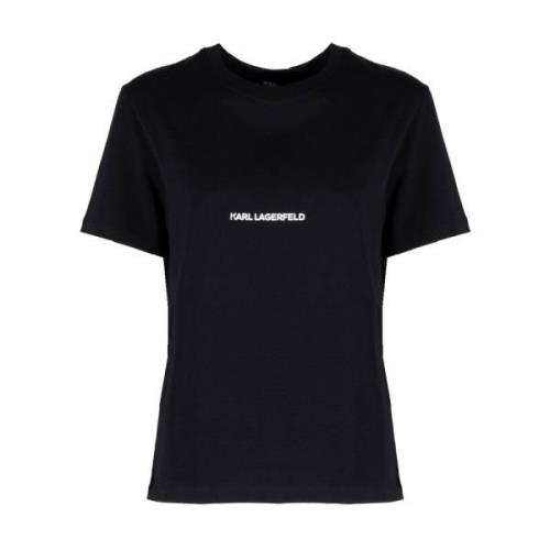 Zwart Logo Print T-Shirt Karl Lagerfeld , Black , Unisex