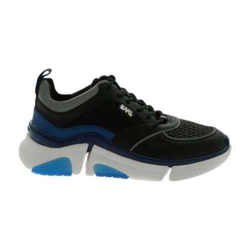 Zwarte en Blauwe Venture Sneakers Karl Lagerfeld , Black , Heren