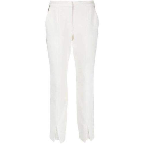 Straight Trousers Karl Lagerfeld , White , Dames