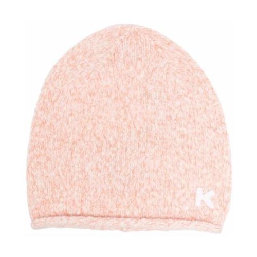 Roze K Logo Beanie Kenzo , Pink , Dames