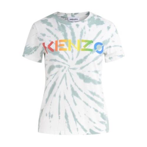 Elegante en comfortabele Tie-Dye T-shirt voor dames Kenzo , Blue , Dam...