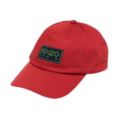 Rode Logo Geborduurde Pet Kenzo , Red , Heren