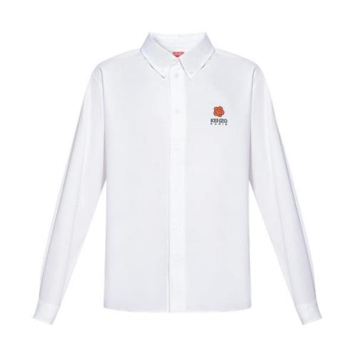 Shirt met logo Kenzo , White , Heren