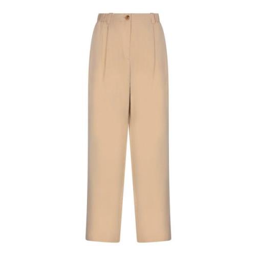 Stijlvolle Beige Straight Broek Kenzo , Beige , Dames