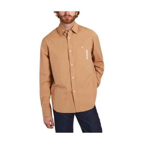 Logo Katoenen Shirt Kenzo , Brown , Heren