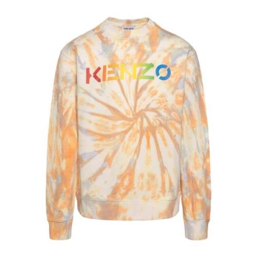 Katoenen sweatshirt met logo Kenzo , Orange , Heren