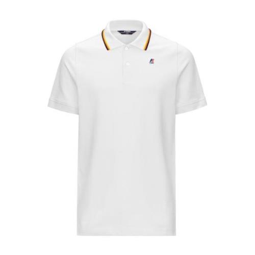 Polo Shirt K-Way , White , Heren