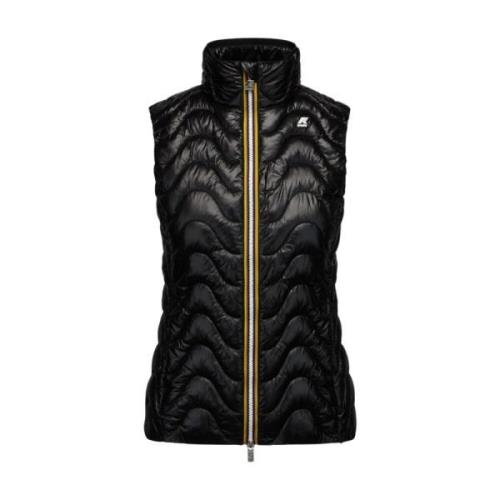 Eco Warm Gewatteerd Vest K-Way , Black , Dames