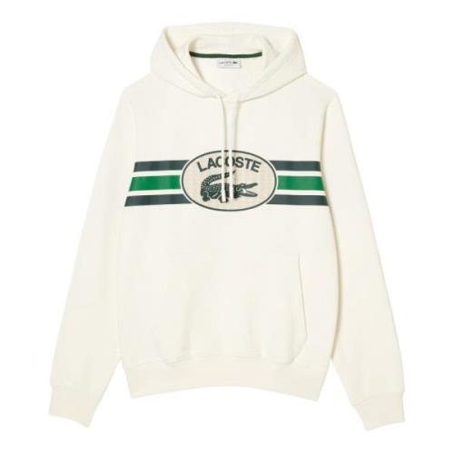 Hoodie met bedrukt monogram Lacoste , Beige , Heren