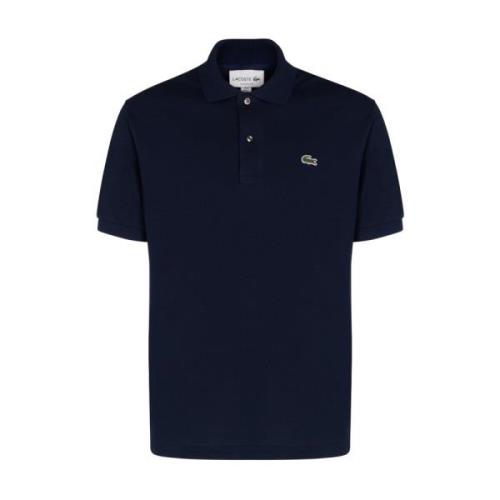 Klassieke Blauwe Katoenen Polo Lacoste , Blue , Heren