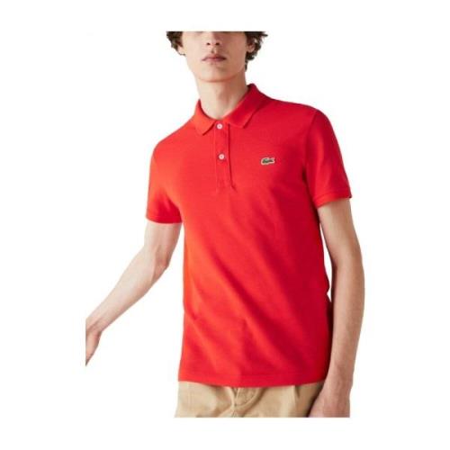 Rood Slim Fit Polo Shirt Lacoste , Red , Heren