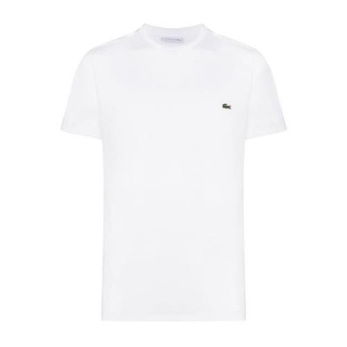 Klassiek Heren T-Shirt Lacoste , White , Heren