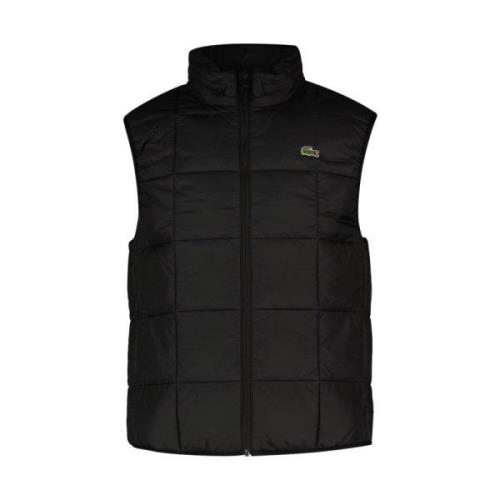 Heren Bicolor Gilet Lacoste , Black , Heren