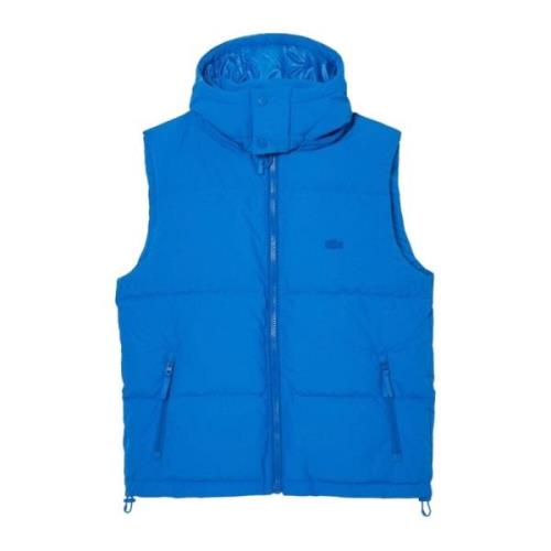 Polyester Jas Lacoste , Blue , Heren