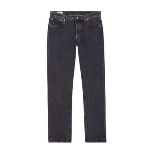 Vintage Slim Fit Jeans met `54 Crash Detail Levi's , Black , Heren