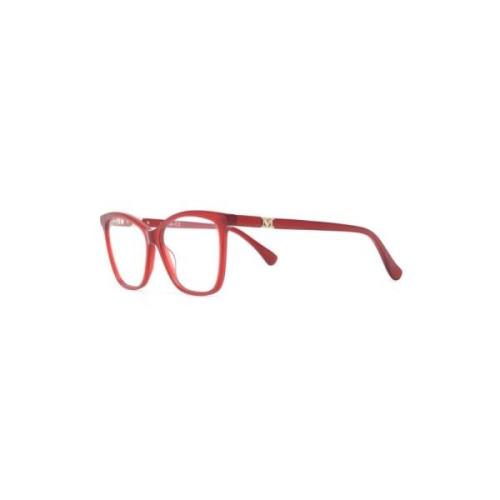 Rode Optische Bril, veelzijdig en stijlvol Max Mara , Red , Dames