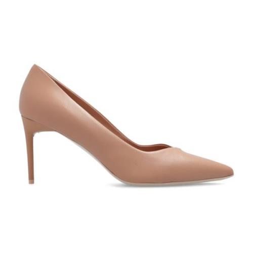 Leren stiletto pumps Max Mara , Beige , Dames