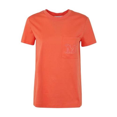 Peach Side Pocket T-Shirt Max Mara , Orange , Dames
