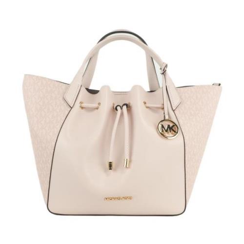 Grote trekkoordtas in donker poederroze Michael Kors , Beige , Dames