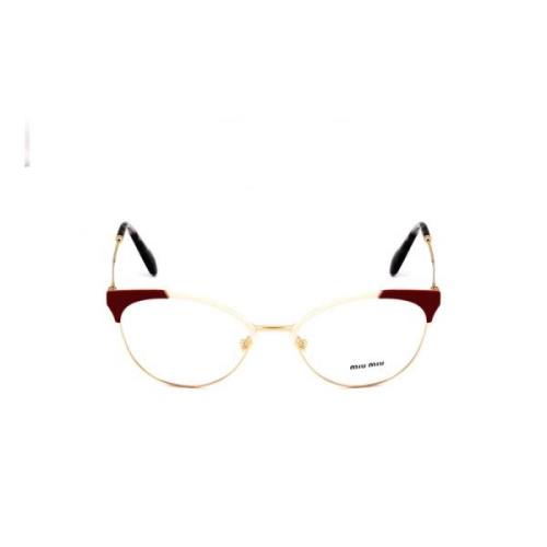 Metallic Cat-Eye Bril - Trendy Model Miu Miu , Multicolor , Dames