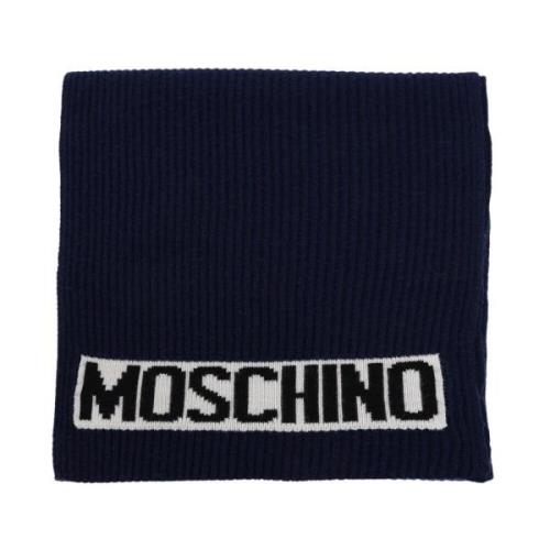 Vinter tørklæde Moschino , Blue , Heren