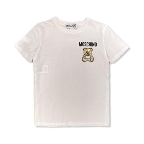 Stijlvolle Dames T-Shirt - Trendy Ontwerp Moschino , White , Dames