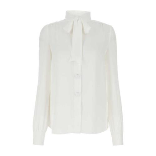 Witte zijden blouse, DE Blouse Moschino , White , Dames